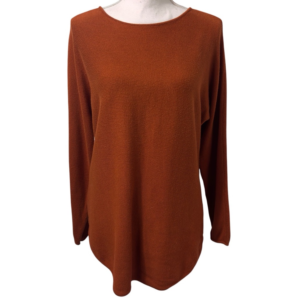 MICHAEL KORS ORANGE GOLD SIZE MEDIUM LONG SLEEVE WOMEN SWEATER